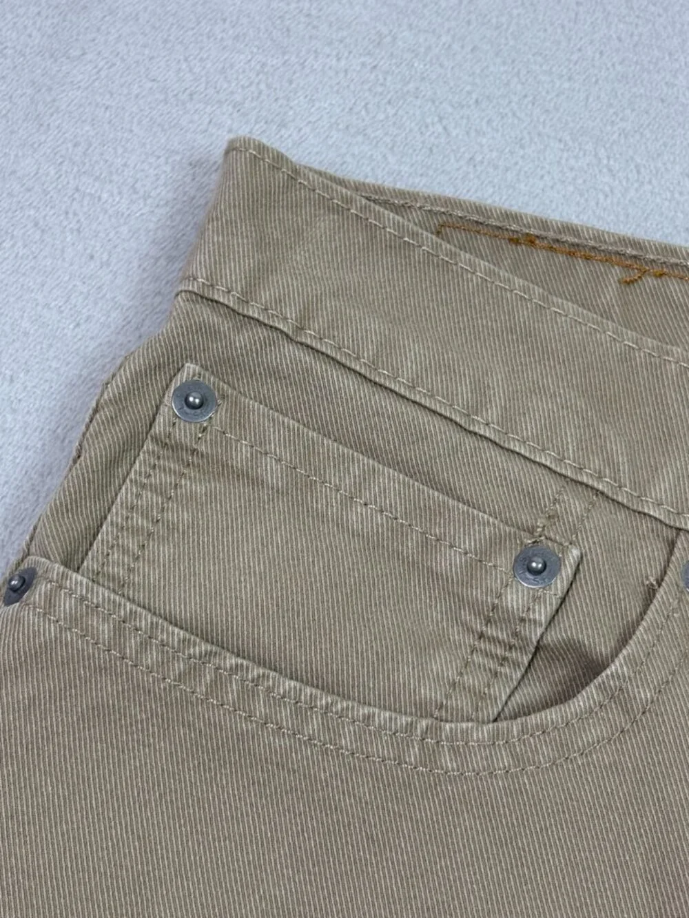 Levis 512 Slim Taper Pants Mens 33 x 34  Khaki Tan Stretch Chino Style